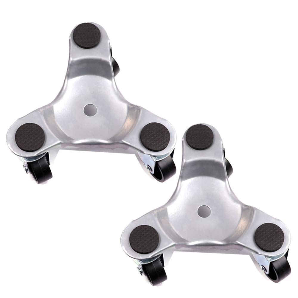 Furniture Mover , 3 Wheel Furniture Dolly, 6-Inch Steel Tri-Dolly with Caster, Easy Moving System , Great for Moving Furniture & Appliances, Durable and Easy to Use 2 pack