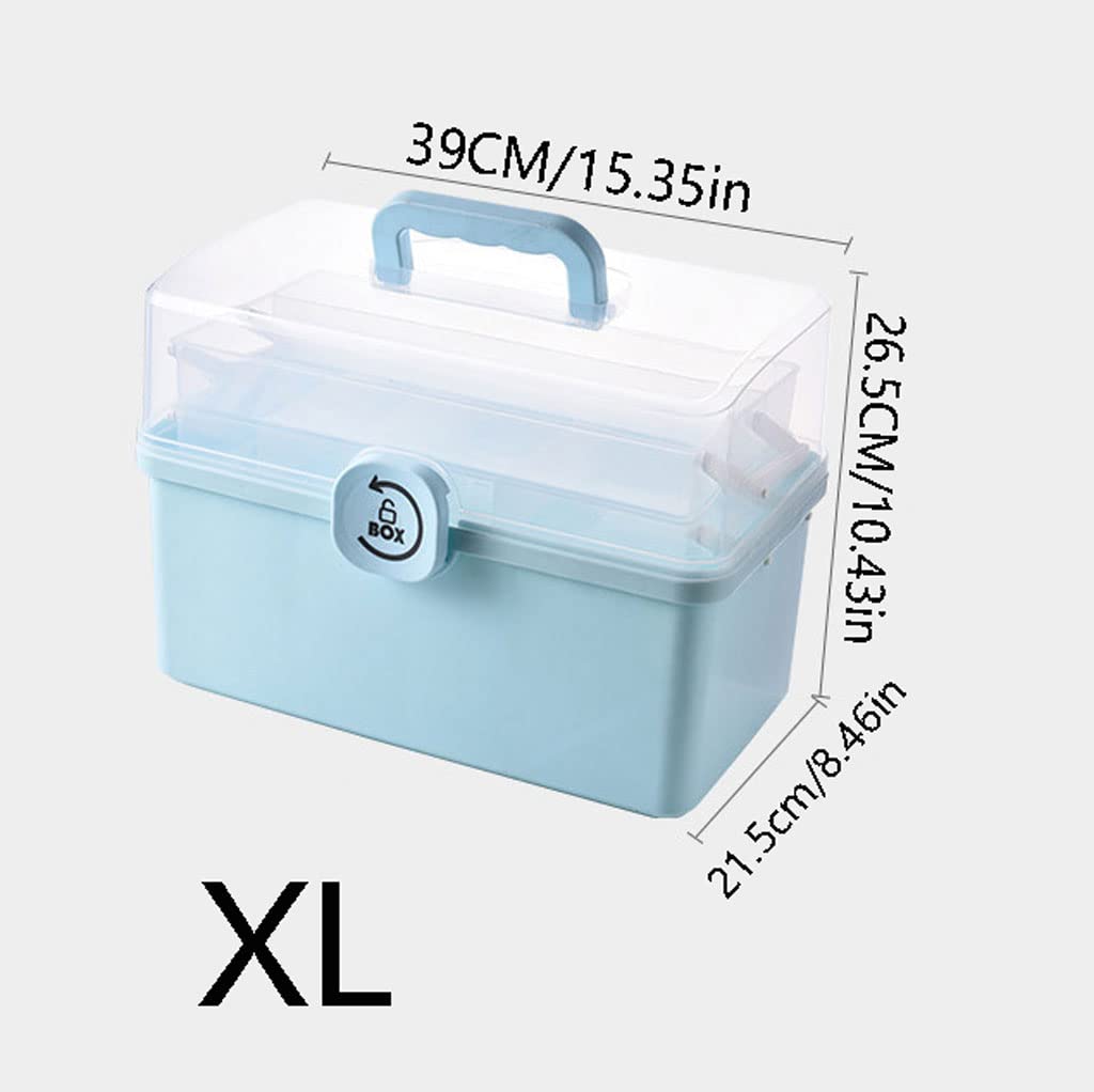 Organizador de Pastillas Cajas de plástico para medicamentos, Caja de Almacenamiento, cajón, Organizador de artículos Diversos, botiquín de Primeros Auxilios Plegable Envase