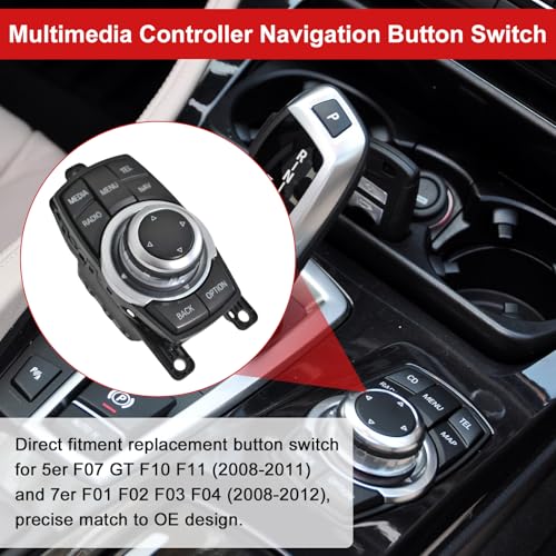 Bouton de navigation multimédia BMW Série 5 F10 F11 molette commande idrive