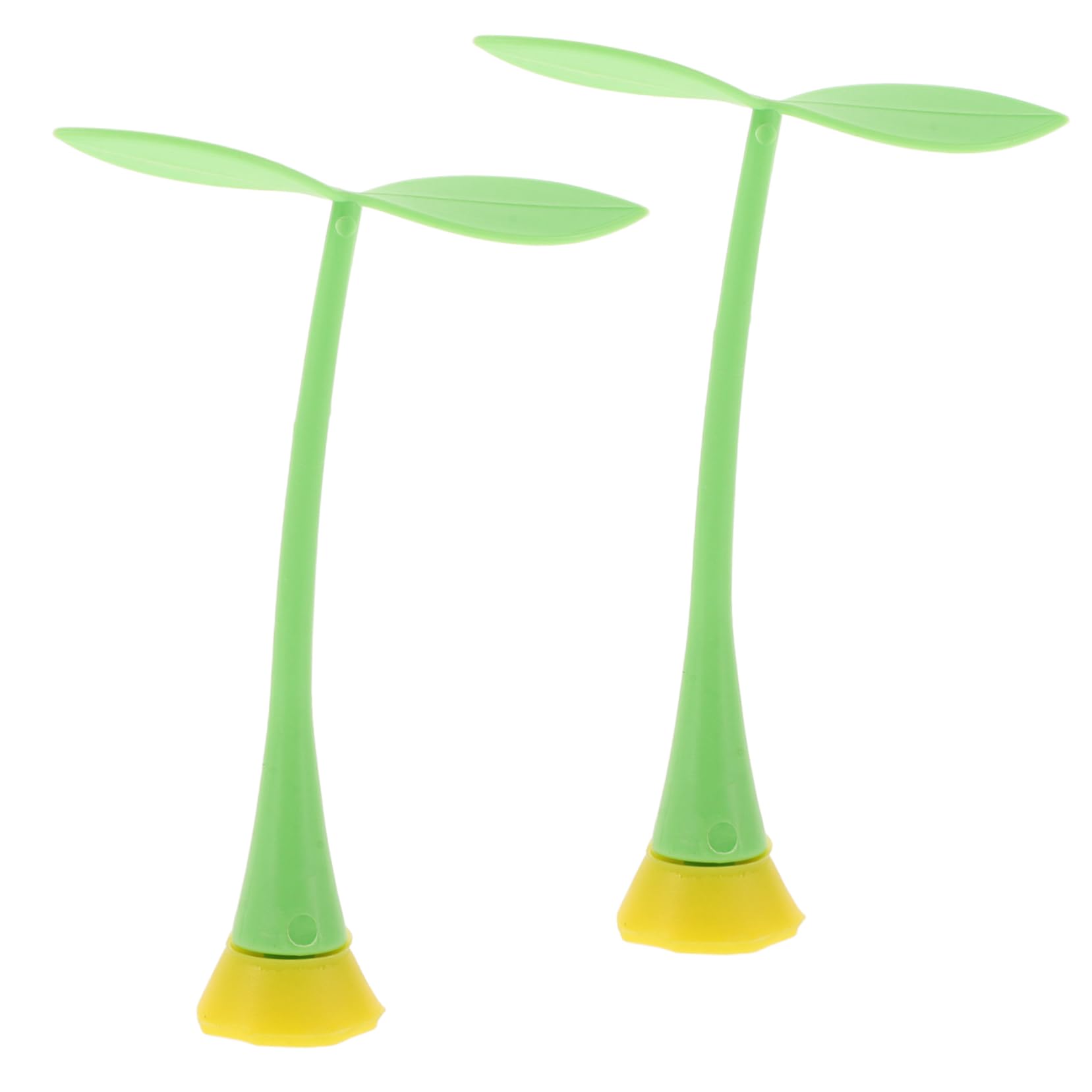 Happyyami2pcs Bicycle Decoration Car Antenna Decoration 3D Car Roof Decoration 3D Bumper Hood Stickers Car Bumper Stickers Horn Car Stickers Bean Sprout Car Roof Decoration Car Decor Rubber