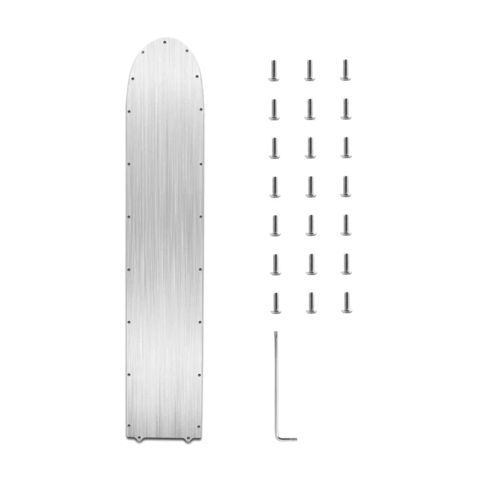 Coperchio Inferiore della Batteria in Acciaio Inossidabile Compatibile con la pedana Antiscivolo anticollisione for Monopattino Elettrico Xiaomi M365 1S PRO/4 PRO/Pro2(PRO PRO 2 Silver)