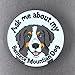 Bernese Mountain Dog Button, Ask Me About My Dog Pin, Cartoon Pet Portrait Gift, Handmade Dog Accessories, 2.25 or 3.5