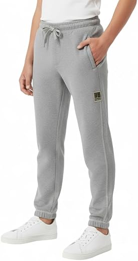 Alan Jones Clothing Boys Solid Joggers Trackpant | Elastic Waist with Drawstring Regular Fit | Sizes 3-12 Years | Easy Pul...