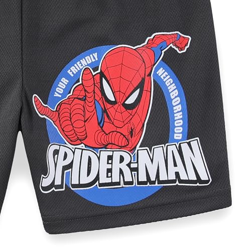 Image of Marvel Spider-Man Boys Short Sleeve T-Shirt and Shorts Set for Little and Big Kids