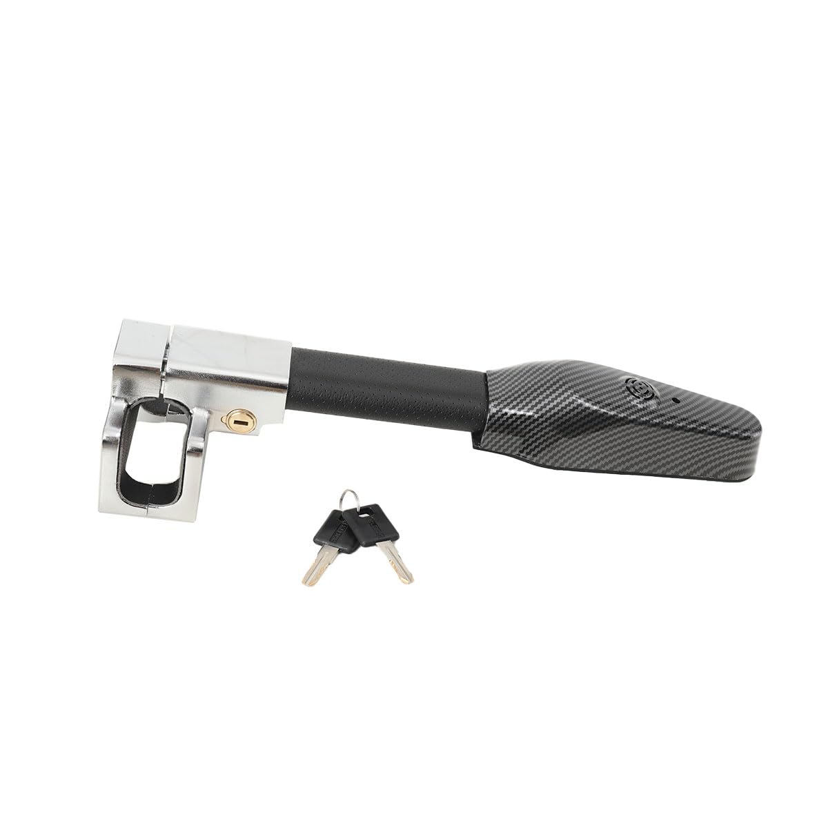 Antifurto Auto con Allarme, 130 dB Blocca Sterzo Automobile Robusto Anti furto di Sicurezza con 2 Chiavi, Universale Bloccaggio volante er Auto, Camper Camion