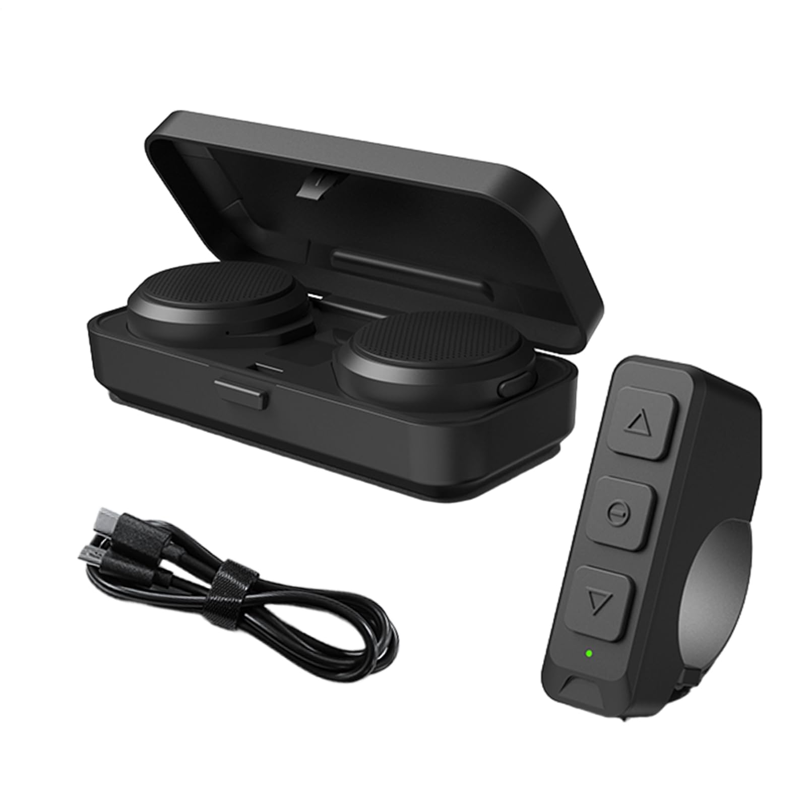 Generico Interfono moto per casco rigido Custodia Ricaricabile Impermeabile | Display A LED Custodia di ricarica per auricolare, moto, cuffia impermeabile, guida, viaggio, pendolarismo