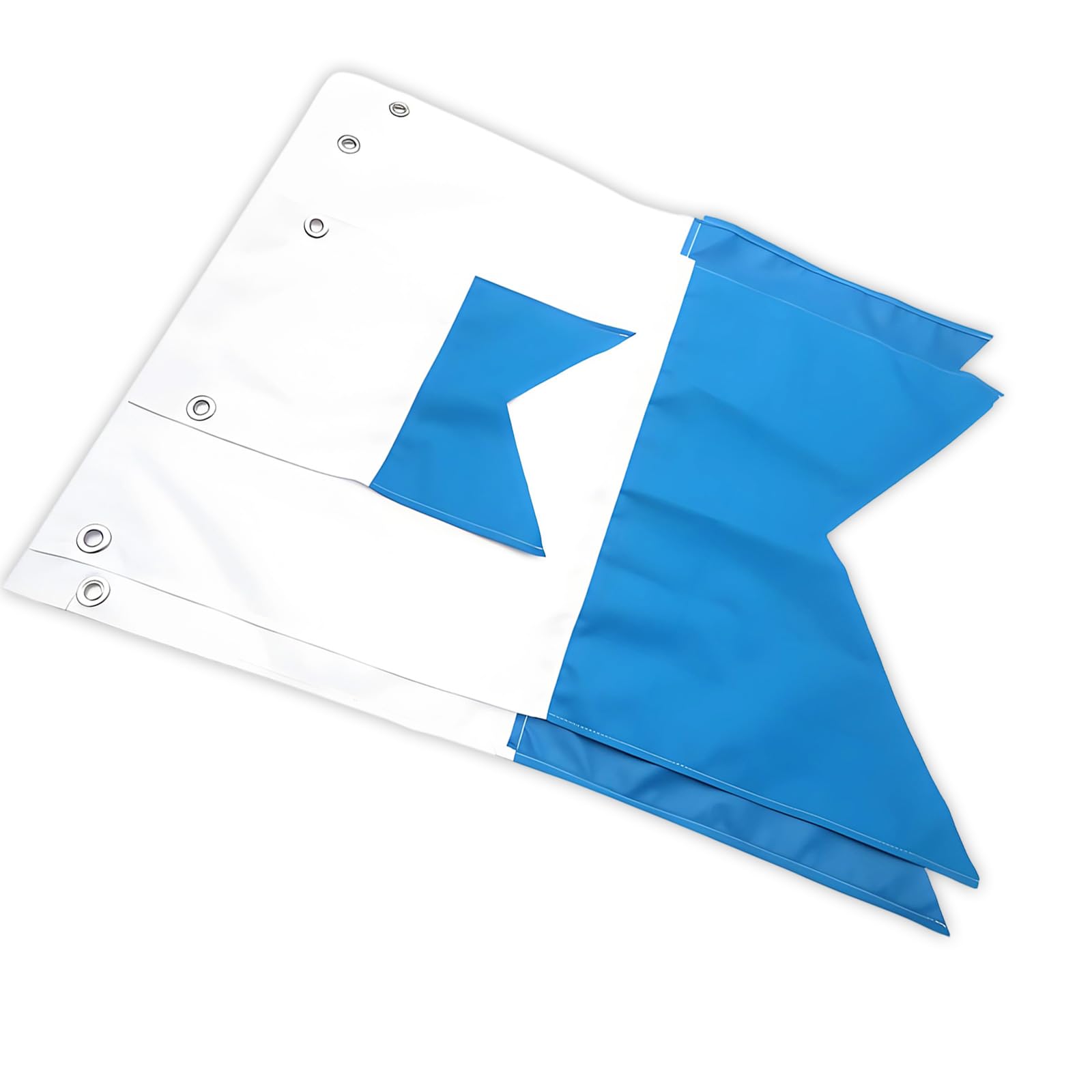 Bandiera da Sub Snorkeling, Dimensioni 35x25 cm, 75x60 cm, 80x50 cm, Alta visibilità, Design Blu e Bianco, Attrezzatura per Sport Acquatici.