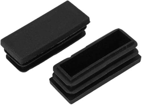 Miniatura 2 de Aexit Piernas de mesa para el hogar, tapa de plástico rectangular de 0.787in x 1.969in, 20 unidades, modelo 27as335qo558