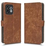 XINNI Cover per Motorola Edge 40 PRO 5G Custodia, RFID Protection Flip Magnetica Pelle PU/TPU Portafoglio, Marrone