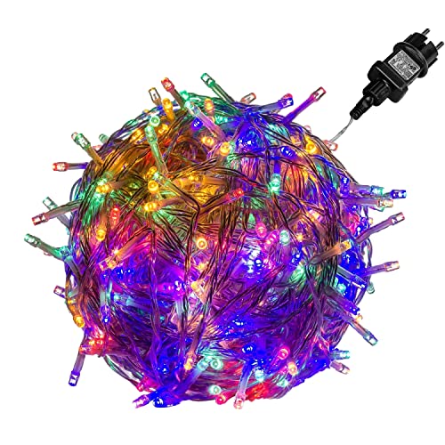 VOLTRONIC LED Lichterkette, IP44, Modell- und Farbwahl, 50 LEDs,...