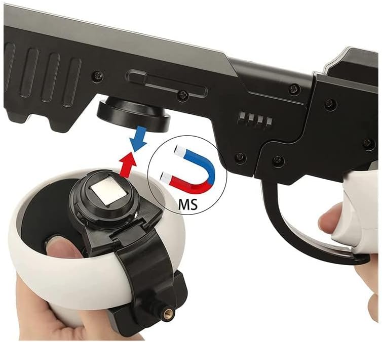 Aokicase VR Controller Game Accessories Equipment for Oculus Quest 2 VR Game Gun for Oculus Quest 2 Accessories, P-istol Handle Accessories for FPS Game, Improved Gaming Shooting Experience (DSA2125) image 5