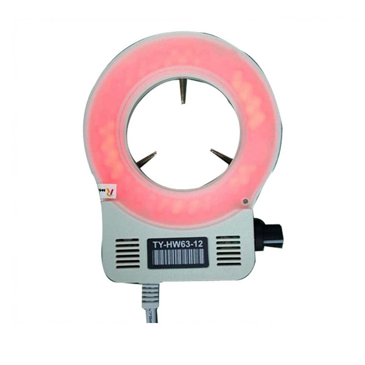 ZTBH Mikroskop-Zubehör-Kit 90-24. 0V 90-240V. Rosa Farbe 60 stücke LED Lichtmikroskop, 63mm Birnenlicht biologisches Stereomikroskop Mikroskopische Objektträger