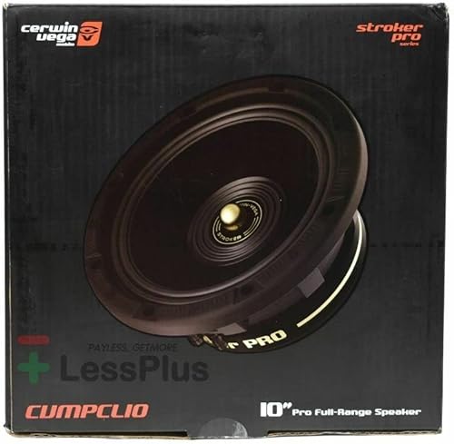 Miniatura 7 de CERWIN Vega CVMPCL10 10" 250W RMS  500W MAX Midrange Heavy Duty Industrial Cast Aluminum Basket Gold Speaker