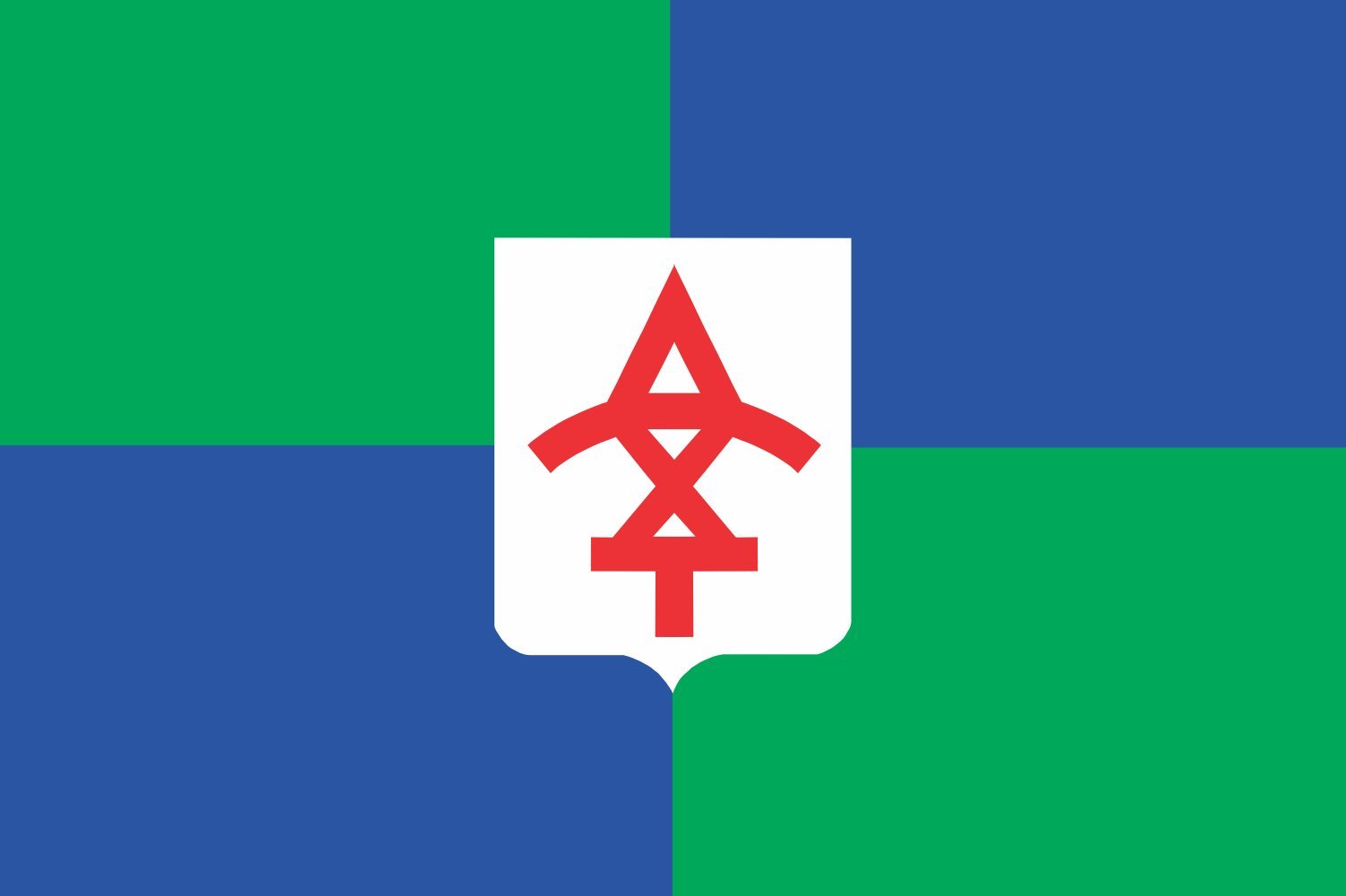 Drapeau Tsqaltubo Municipality grand format aux finitions haut de gamme