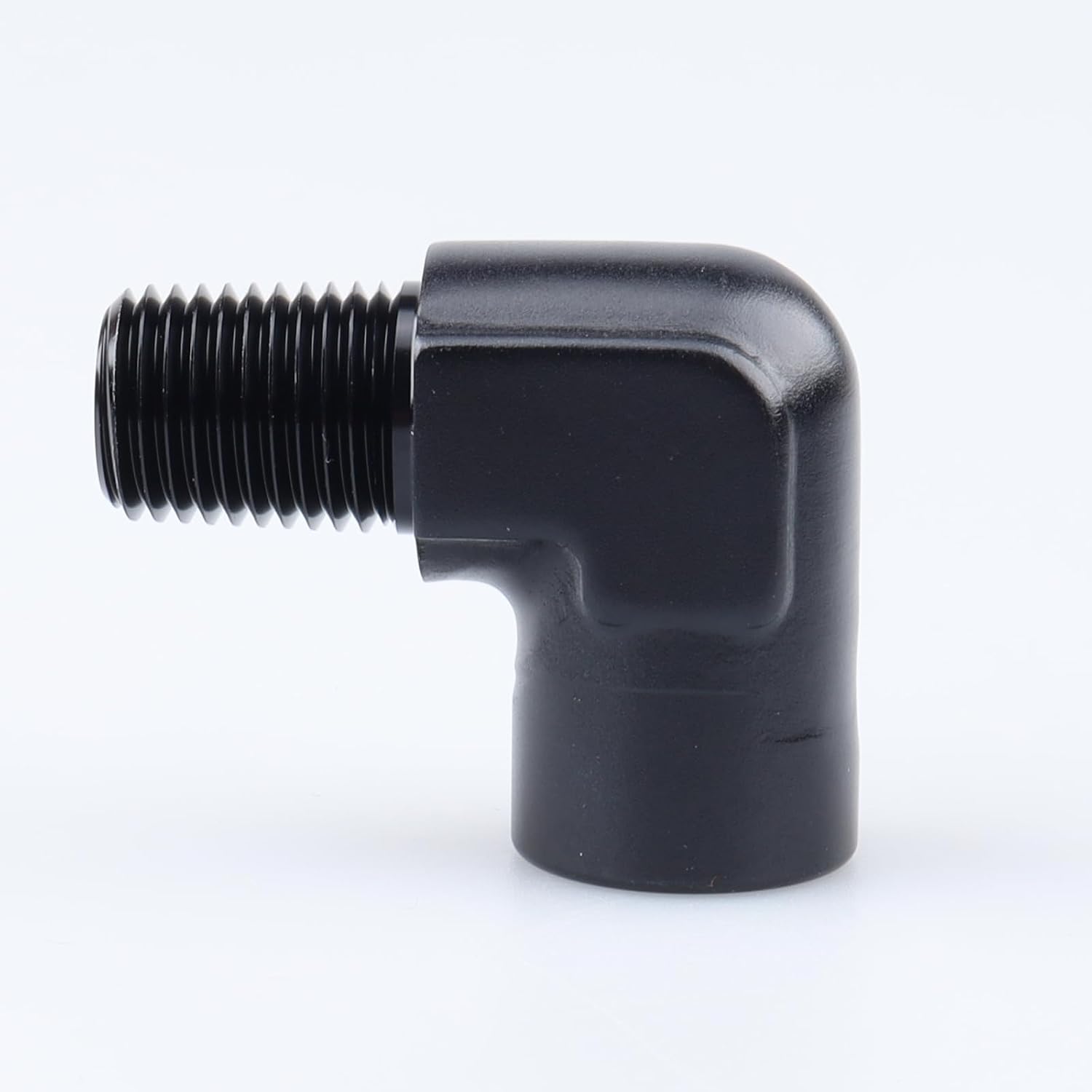 AC PERFORMANCE 90 Degree 1/8" NPT Female to Male Elbow Coupler Union Hose Fitting Adapter Aluminum Black