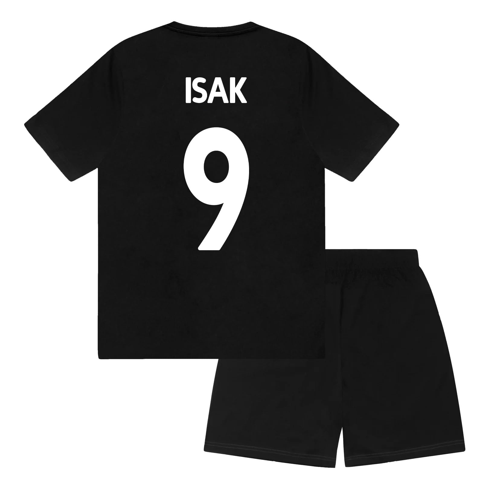 Liverpool FC Boys Isak 9 Sublimation Short Pyjamas Black 4-5 Years