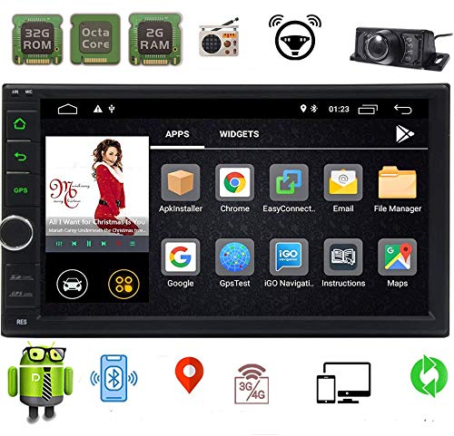 Android Double Din Car Stereo EINCAR 7 Inch Car Radio Octa Core 2GB