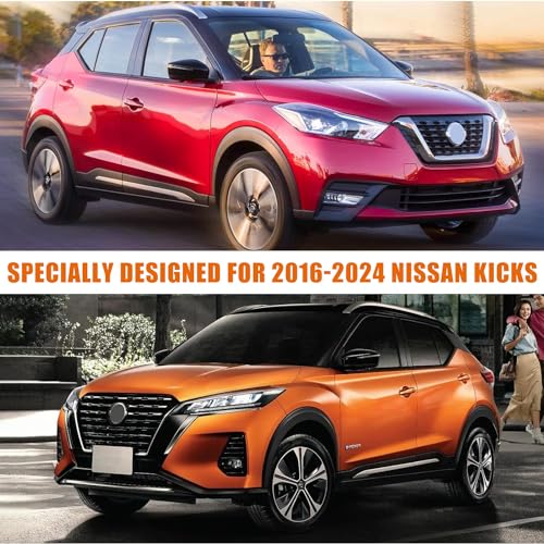 Image of Waterproof Car Covers Replace for 2016-2024 Nissan Kicks, 6 Layers All Weather Custom-fit Car Cover with Zipper Door & Windproof Bands for Snow Rain Dust Hail Protection (Kicks)