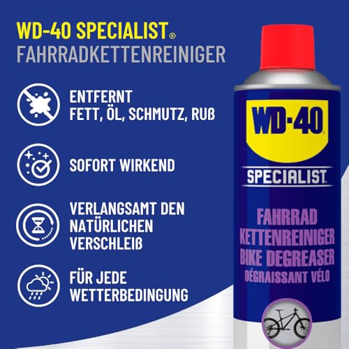 WD-40 Specialist Fahrrad Pflegeset 3-teilig – Komplettes Set mit Fahrradreiniger, Kettenreiniger & Kettenspray | Reinigt… – Ansicht 4