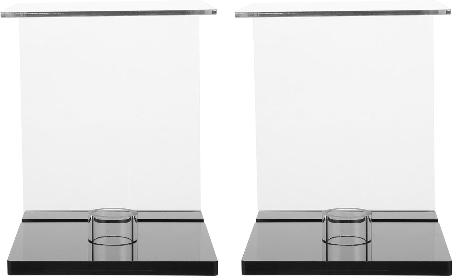 2pcs Baseball and Softball Display Case with Base Acrylic Ball Showcase Stand for Sports Memorabilia Protection and Signed Ball Collection