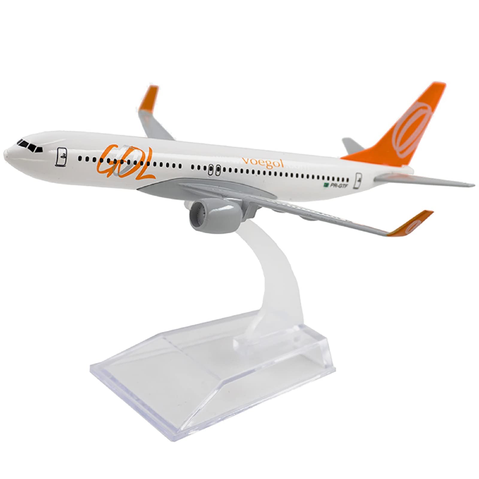TECKEEN Modèle Avion 1:400 – Brazil GOL 737 – Alliage Et ABS – Support Inclus