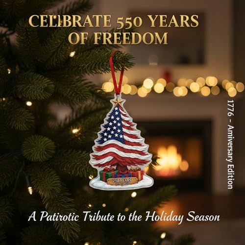 WEGLS for 250th Anniversary USA Ornament, 4 of July Party Tree Decoration — view 4