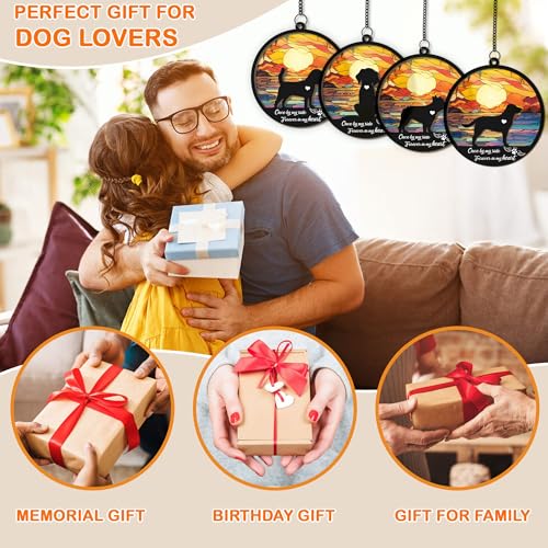 Labrador Retriever Pet Memorial Gifts, 6\" Pet Memorial Suncatcher Ornament, Dog Memorial Gifts, Pet Loss Gifts, Loss of Pet Sympathy Gift, Pet Remembrance Gift in Memory of Dog Cat Forever in my heart - Thumbnail 3