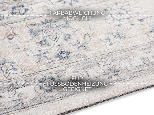 Tapis de style Nain vintage gris de qualité supérieure