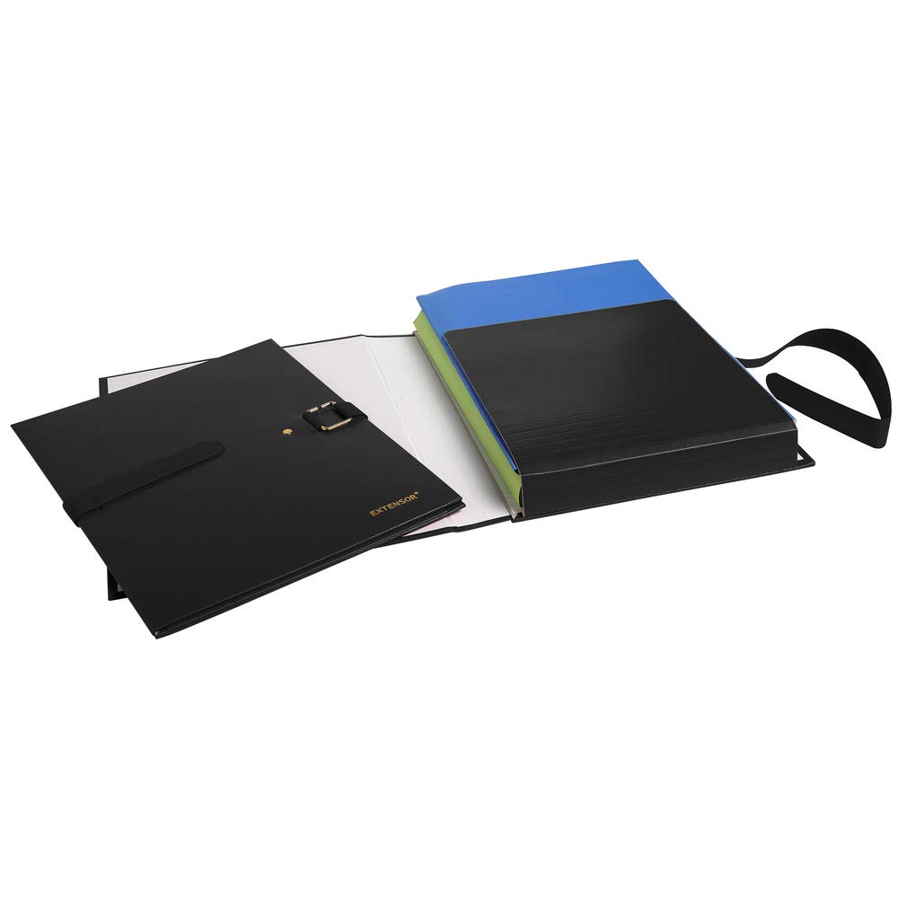 Exacompta - Ref. 22001E - 1 Extensor® stretch back folder - 24x32cm - Black - Image 3