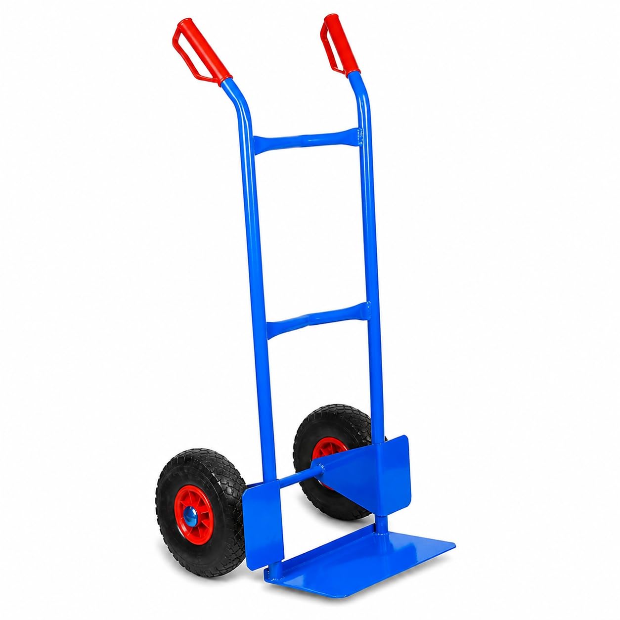 STREND PRO Carretilla de Mano 200 kg | Carro de Acero con 2 Ruedas Macizas de Poliuretano | para Cajas, Mudanzas, Taller y Almacén