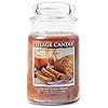 Village candle spiced pumpkin bread large glass apothecary jar scented candle 2125 oz  urban country home decor