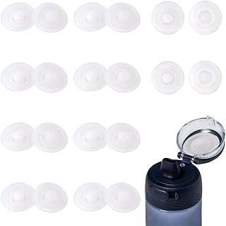 NBEADS 20Pcs Silicone Water Cup Leak Stopper, 1inch Diameter Water Bottle Silicone Stopper Water Bottle Lid Plug for Pot Belly Cup,knot: 8mm
