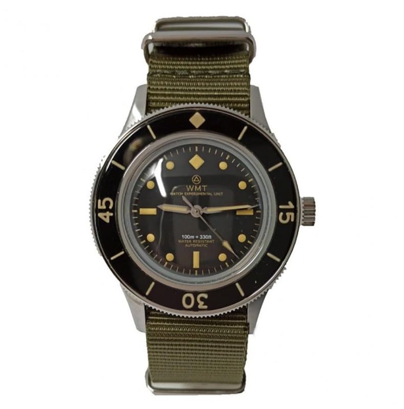 Montre automatique Sea Wolf Army en acier anti-choc pour homme actif