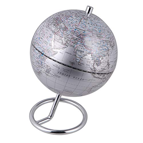 Globo de mesa de alta definição com suporte Mapa-múndi Ferramentas de auxílio para ensino de estudan