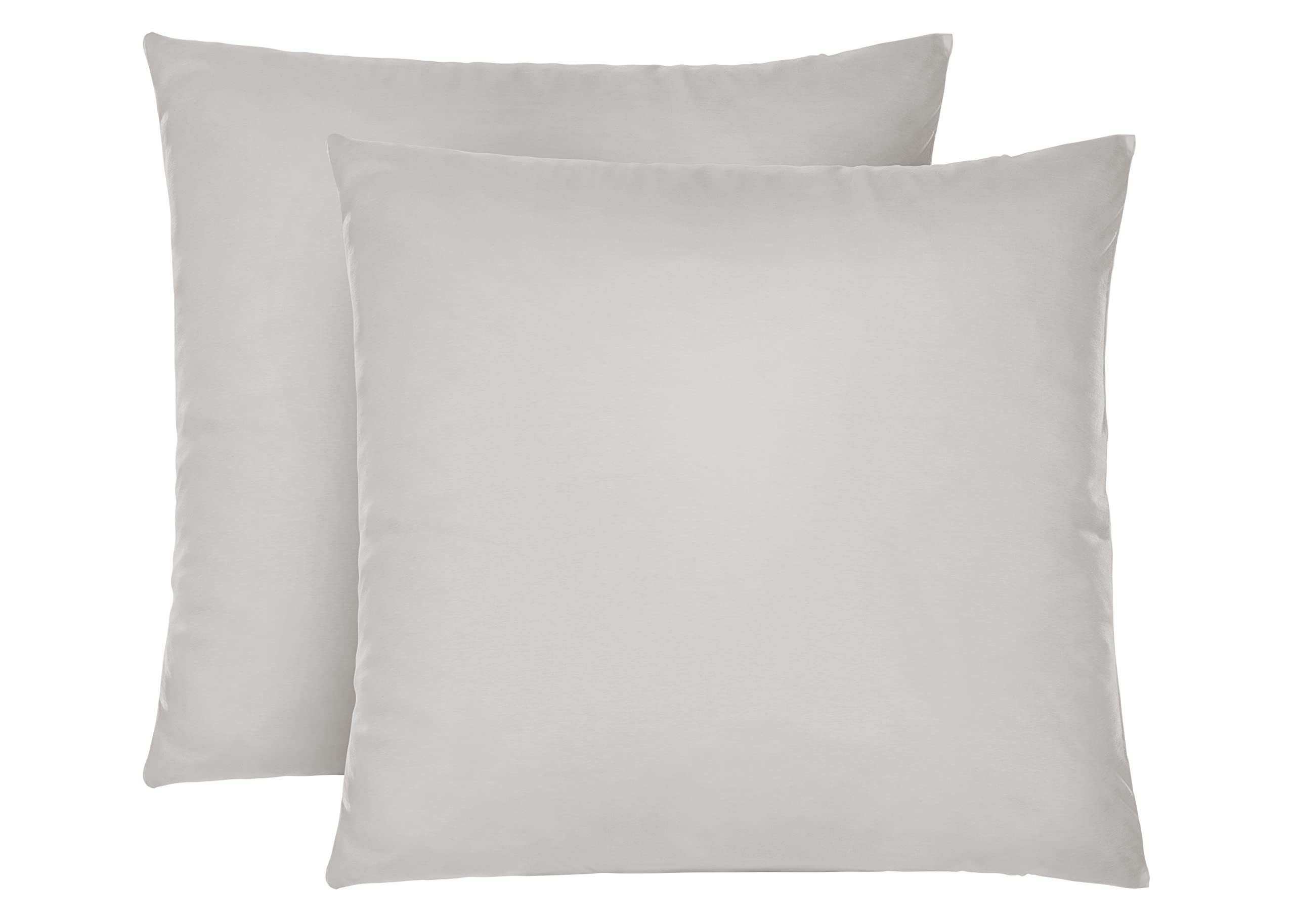 biberna 0077144 jersey pillowcases, Cotton, grey, 80/80