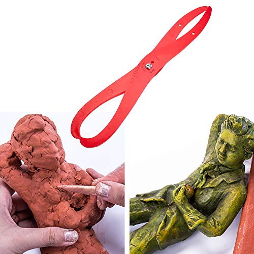 DIYstore 6" Length Bent-Leg Plastic Caliper Clay Sculpture Ceramic Measuring Pottery Tool for Carving, Shaping, Clay Sculpture, Modeling - Thumbnail 5