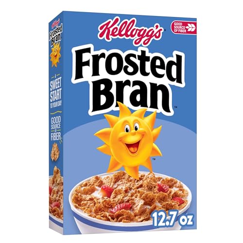 Kellogg's Frosted Bran Breakfast Cereal, Fiber Cereal, Family Breakfast, Original, 12.7oz Box (1...