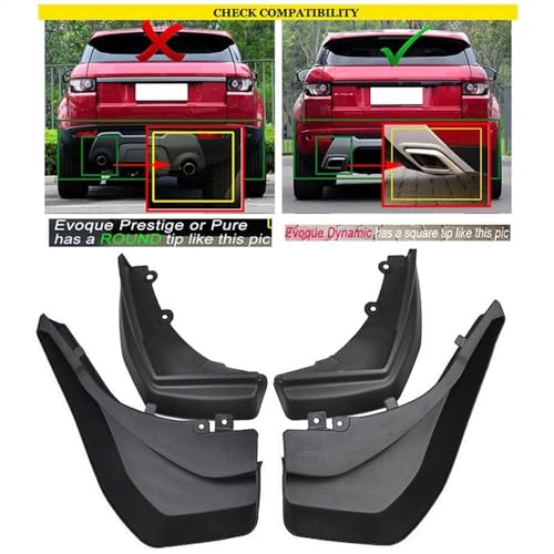 Guardabarros para Range Rover Evoque 2012, 2013, 2014, 2015 y 2016, accesorios de exterior 7