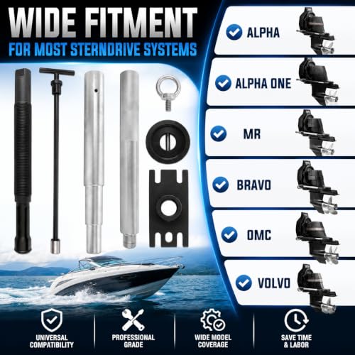 Image of Alignment Tool Gimbal Bearing Installer Puller Set Engine Alignment for Alpha, Alpha 1, MR, Bravo, OMC, and Volvo