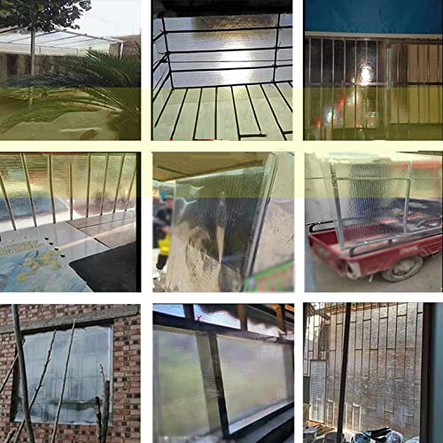 Polycarbonate transparent anti-UV et imperméable pour toiture de terrasse 0,7x2m - 7