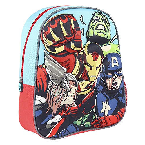 Cerdá: Mochila Infantil 3D Avengers con Detalles Metalizados  Vengadores   Licencia