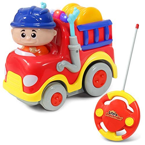 Little Pretender Toddler & Baby Remote Control Car | Fire RC Truck | Remote Control Car for Boys & Girls Ages 18 Months to 5 Years