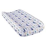 Trend Lab Dr. Seuss New Fish Changing Pad Cover, Blue, Green and Gray