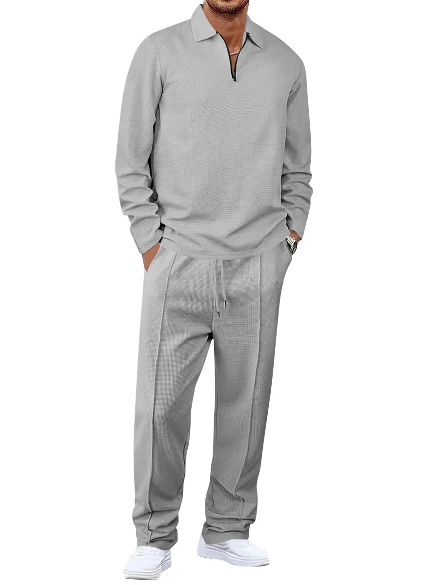 Completo Uomo Sportivo Invernale Felpa E Pantaloni Completino Jogging Tuta 2 Pezzi Completa Baggy Set Abbigliamento Morbido Comodo Casual Outfit