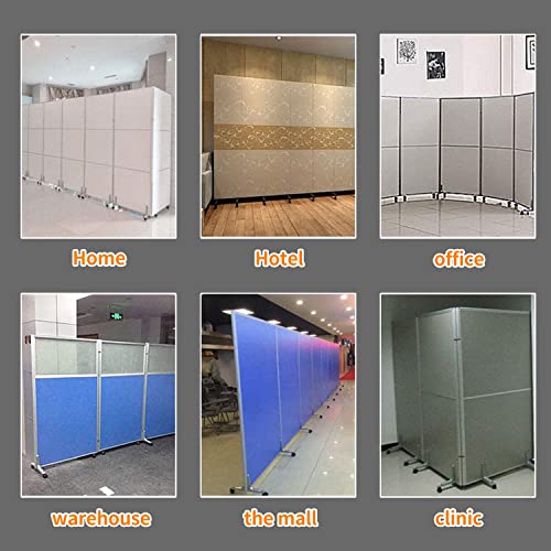Myoyay 2 Packs Room Divider Screen Holder,Thickened Aluminum Alloy Room Divider Feet Movable Wheel Privacy Screen Protector Holder For Bedroom Bathroom Office(Silver) #TOP7