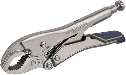 IRWIN VISE-GRIP Alicates de bloqueo, mordaza curva de liberación rápida de 7 pulgadas (IRHT82574)