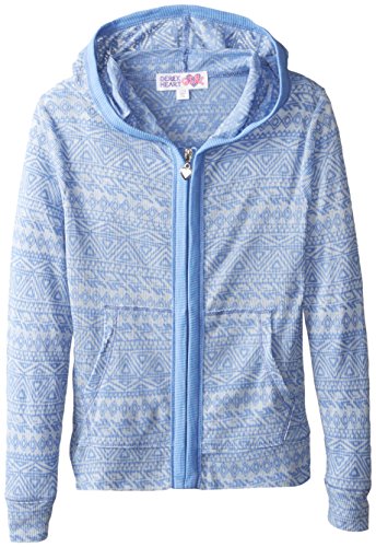Derek Heart Big Girls' Burn-Out Hooded Sweatshirt