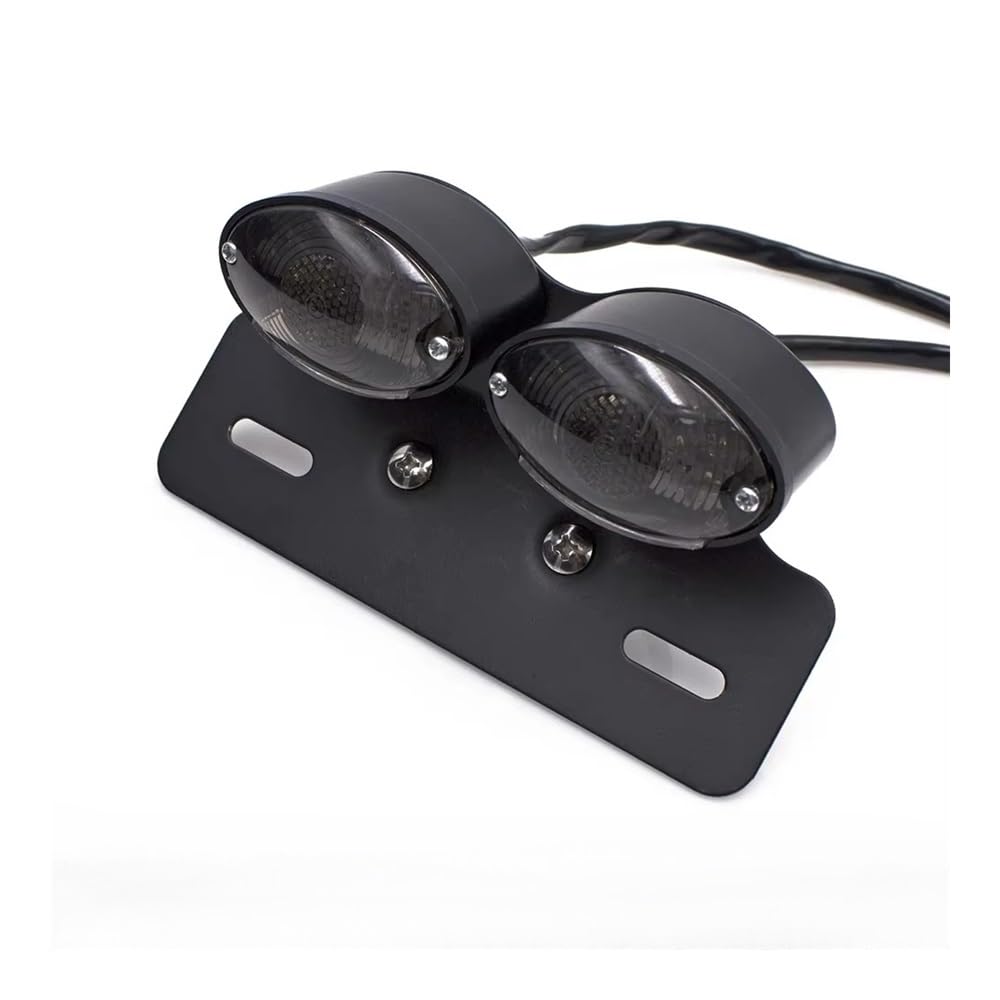 Fanale Posteriore Accessori per luce freno posteriore Moto universale modificata con supporto per targa a LED per fanale sterzo per moto