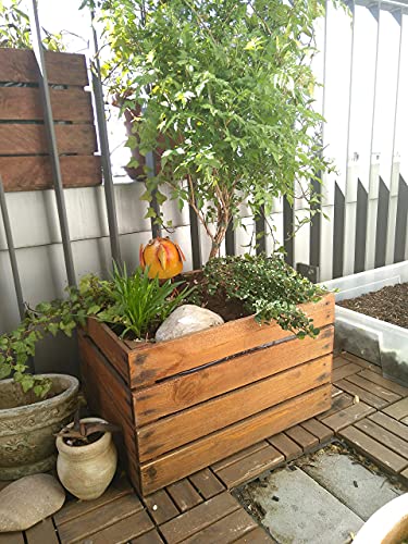 Set of 3 Solid Fruit Crates Apple Crates Wine Crates from the Old Land 49 x 42 x 31 cm, Wood, Used, ca 49 x 40 x 31cm - Image 4