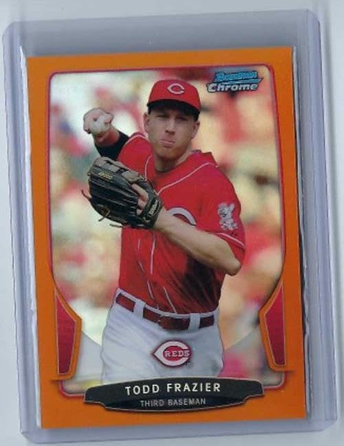 Todd Frazier 2013 Topps Bowman Chrome Orange Refractor #d 16/25 - Baseball Cards